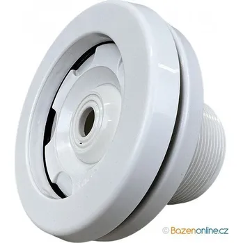 Vratná tryska do bazénu ABS s těsněním pro fólii bílá