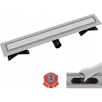 Lineární sprchový žlab Vogi Premium Duo 90 cm – sada se suchým sifonem