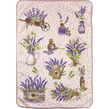 Utěrka Mikrovlákno utěrka 40x60cm Levandule puntík růžový