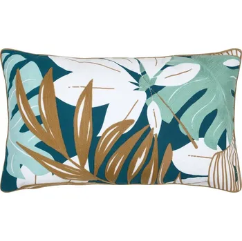 Polštář Dekorační Polštář ALOHA 30x50 cm s motivem tropických listů ve stylu BOHO, včetně výplně (polštář)