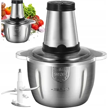 Kuchyňský mlýnek Elektrický mlýnek na maso a koření, mixér 2L 850 W stříbrný/šedý