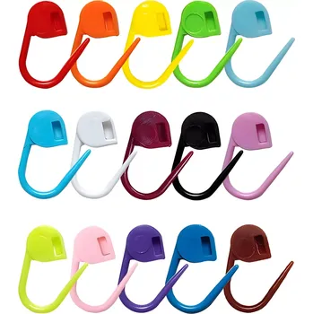 Barevné značkovací sponky na háčkování a pletení, 50 ks