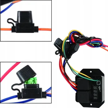 Ventilátor topení a klimatizace Sada spínače ventilátoru motocyklu s digitální regulací teploty