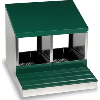 snáškové hnízdo Snáškové hnízdo pro slepice se sběrným košíkem na vejce GAUN 10150 dvoumístné