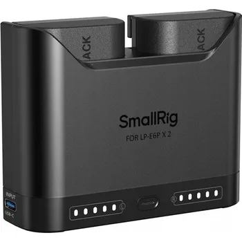 SmallRig 5484 SADA: Duální TURBO nabíječka + 2 Baterie LP-E6NH pro CANON