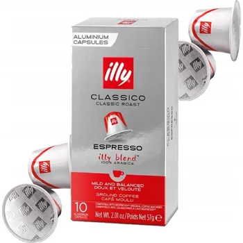 Kapsle do Nespresso illy Classico - káva v kapslích 100% Arabica 10 Ks