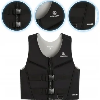 Moto oblečení Záchranná vesta AQUASTIC Omni 50N černá M