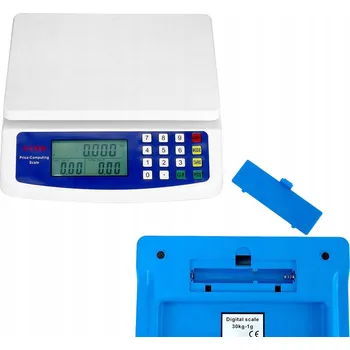 Kuchyňská váha WAGA KUCHENNE SKLEPOWA 30KG 1G ELEKTRONICKÁ POČÍTACÍ VÁHA S OCELOVOU MISKOU