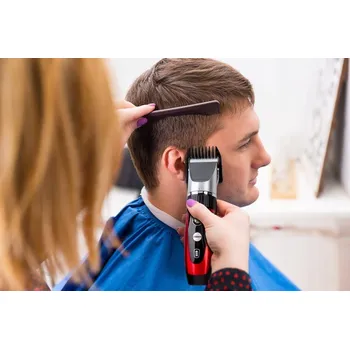 Strojek na vlasy Stříhací strojek na vlasy Eldom MG10U croper červeno-stříbrný