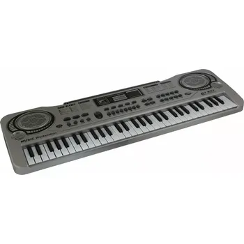 Hudební nástroj pro děti Dětský elektronický keyboard s mikrofonem 61 kláves, černý