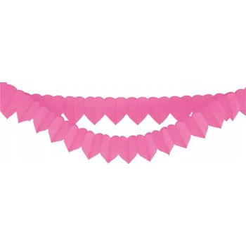 Girlanda srdce růžové 200cm 2ks