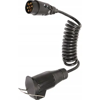 Prodlužovací kabel PRZEWÓD SPIRALNY 7 PIN 2m PRODLUŽOVACÍ KABEL K PŘÍVĚSU / KABEL K PŘÍVĚSNÉMU VOZÍKU