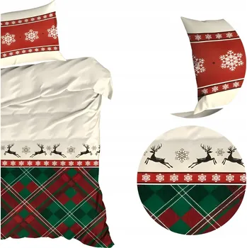 Povlečení Vánoční Povlečení 160X200 z ranforce bavlny Eurofirany