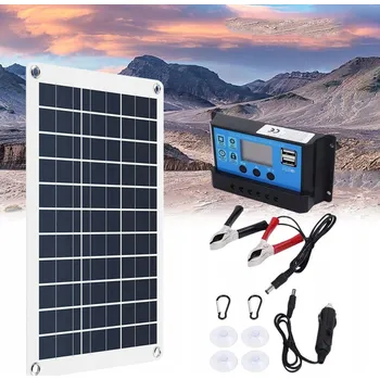 solární panel Polykrystalický solární panel 300 W 12 V s regulátorem 40 A a USB