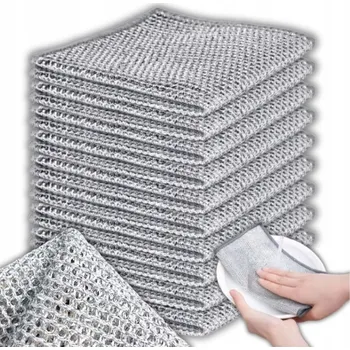 Utěrka Utěrka na čištění nádobí SCRUBIWIPE polyester 10 ks šedá