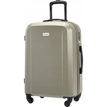 Kufr střední velikosti PUCCINI tvrdý zlatý 66 l se čtyřmi kolečky