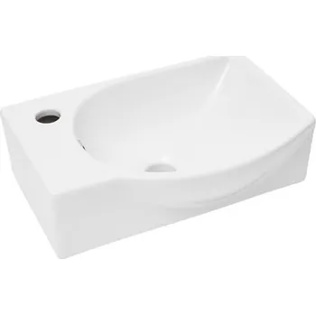 Umyvadlo SAT Brevis 40,5x28 cm otvor pro baterii vlevo SATBRE4028L