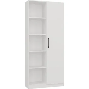 Knihovna Regál TopEshop RD-80, 80 cm x 182 cm x 30 cm, bílý