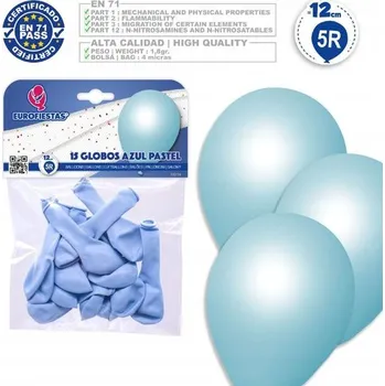 Balónek Ouda Party - Balónek 5R *15 ve světle modré barvě