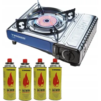 Turistický vařič Turistický vařič Tiross TS-266 stříbrný 1650 W