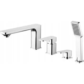 Vodovodní baterie Omnires Apure čtyřotvorová vanová a sprchová baterie chrom AP2232CR