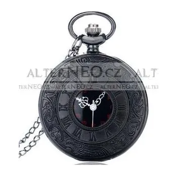 Hodinky Steampunk Vintage kapesní hodinky Ali YISUYA černé