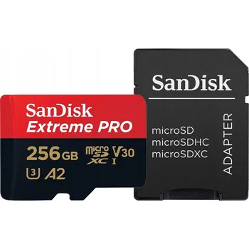 Paměťová karta MicroSD karta SanDisk Extreme Pro 256 GB
