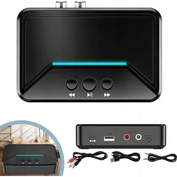 Bluetooth adaptér BLUETOOTH ADAPTÉR PRO VĚŽE, ZESILOVAČE HiFi AUX CHINCH JACK, PŘIJÍMAČ 5.3 NFC
