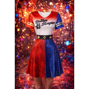 Karnevalový kostým Kostým karnevalový kostým dámský (L (44/46), Harley Quinn)
