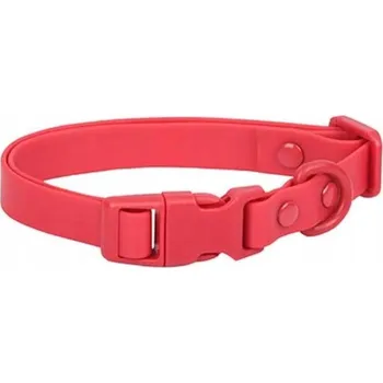 Obojek pro psa Obojek pro pro psa kočku, voděodolný, gumový z PVC, červený, velikost S
