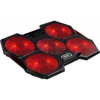 Příslušenství pro notebook EVOLVEO Ania 14, chladicí podstavec pro notebook, červené podsvícení