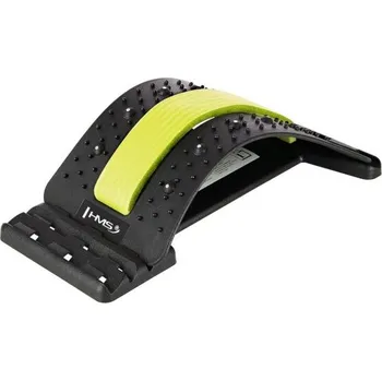 Černo-zelená podložka k protahování a masáži zad HMS PRP02 - nosnost 100 kg - 37 x 25 cm