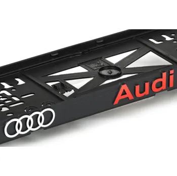 Držák SPZ Podložka pod SPZ AUDI červená (2ks)