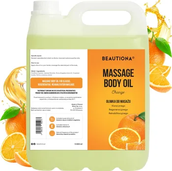 Masážní přípravek Beautiona Pomeranč 5000 ml masážní olej