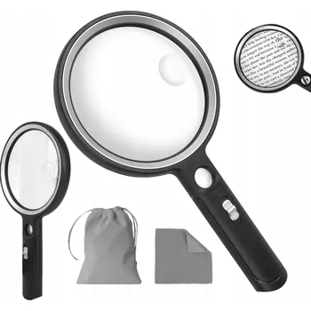 Lupa LUPA SKLO ZVĚTŠOVACÍ PRO ČTENÍ 10x ZVĚTŠENÍ S PODSVÍCENÍM