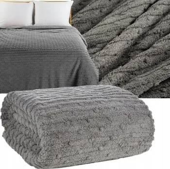 Prostěradlo Deka Eurofirany polyester 150 cm x 200 cm šedá