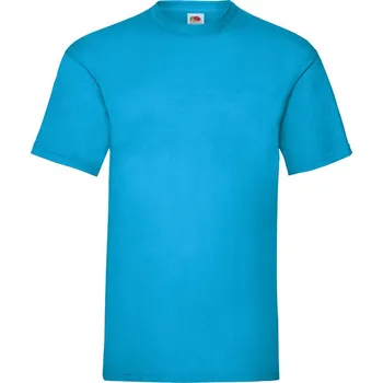 Pánské tričko FRUIT OF THE LOOM VALUEWEIGHT T / Pánské tričko s krátkým rukávem - azurově modrá XL