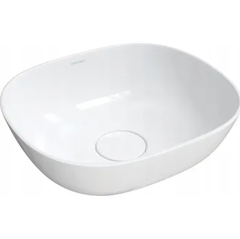 Umyvadlo Umyvadlo na desku obdélníkové Omnires Silk 40 cm bílé