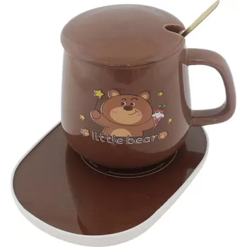 Elektrický ohřívač na hrnek hnědý