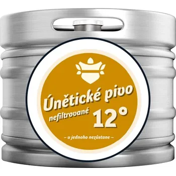 Pivo Únětické pivo 12° nefiltrované 15l