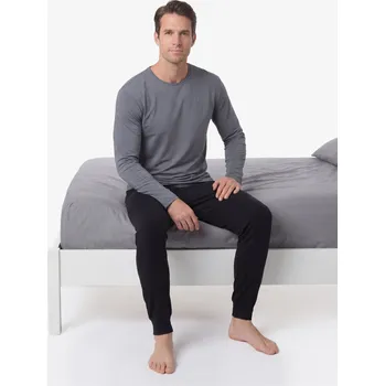 Pánské pyžamo Pánské dlouhé bambusové pyžamo