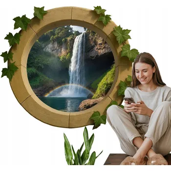 Obraz Samolepka na zeď Rychlá dekorace do obýváku 130x113 cm Přírodní oáza