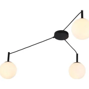 ACA DECOR Stropní svítidlo TIRAMOLLA Black, 3xE14, IP20