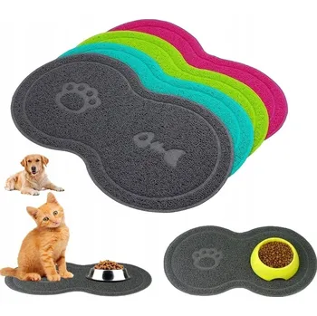 Miska pro psa Podložka pod misku z plastu NUXIE šedá 0,01 l