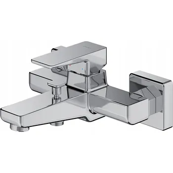 Vodovodní baterie Nástěnná vanová baterie s jednou pákou Omnires Parma stříbrná