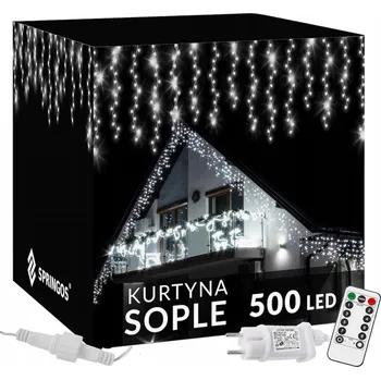 Obraz Světelný závěs Springos rampouchy, více než 1000 LED
