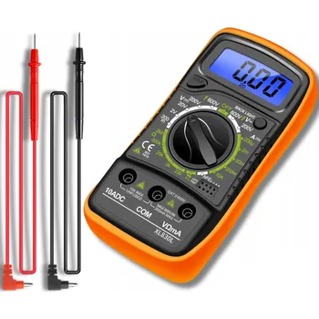 Multimetr Ruční multimetr XL830L LCD s měřením AC/DC, odporu a testem diod