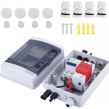 Rozvaděč ROZVADĚČ PV 1000V 32A DC 2P FOTOVOLTAIKA S PŘEPĚŤOVOU OCHRANOU