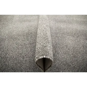 Koberec KOBEREC ŠEDÝ DO MODERNÍHO OBÝVACÍHO POKOJE MĚKKÝ NA FILCU LIBERTY 200x200 cm