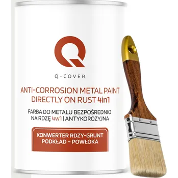 univerzální barva Barva na kov Q-COVER antikorozní, polomatná, SIGNÁLNÍ BÍLÁ RAL9003 1 l
